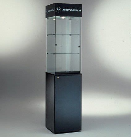 Vitrina contemporânea - MOTOROLA - Italvetrine - em vidro / metálica / exposta