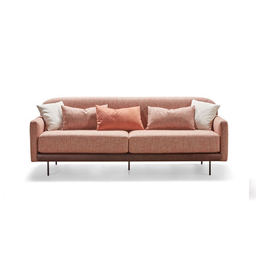 Sofá contemporâneo - ROBERT - MANUEL LARRAGA - em tecido / rosa / contract