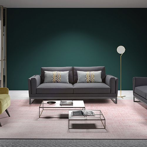 Sofá modular - ZÜRICH - MANUEL LARRAGA - contemporâneo / em tecido / com base tipo trenó