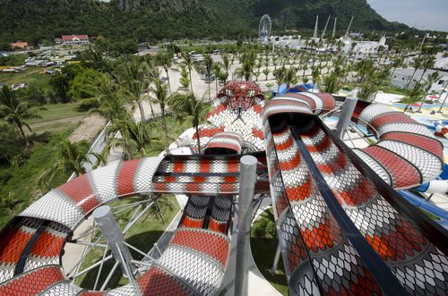 Escorregador em curva - KING COBRA - Polin Waterparks - para parque aquático / tubular
