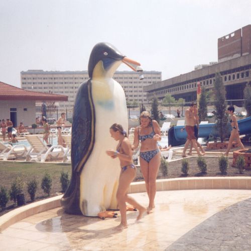 Chuveiro em fibra de vidro - PENGUIN - Polin Waterparks - para parque aquático / infantil
