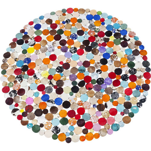 Tapete contemporâneo - MULTI  - KARE Design - patchwork / em couro / em pele de vaca