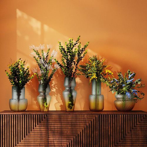 Vaso contemporâneo - Paris - KARE Design - em vidro soprado / feito à mão / de mesa