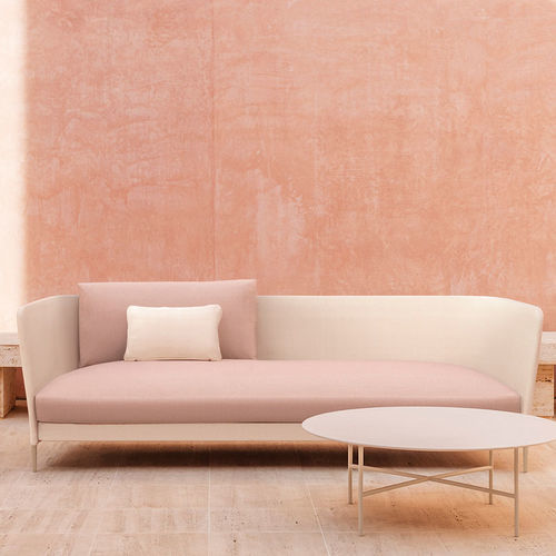 Sofá contemporâneo - KÄBU  - expormim - para ambiente externo / em tecido / com braços
