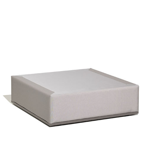 Mesa de centro contemporânea - MOOD XL - bivaq - em tecido / com base metálica / quadrada