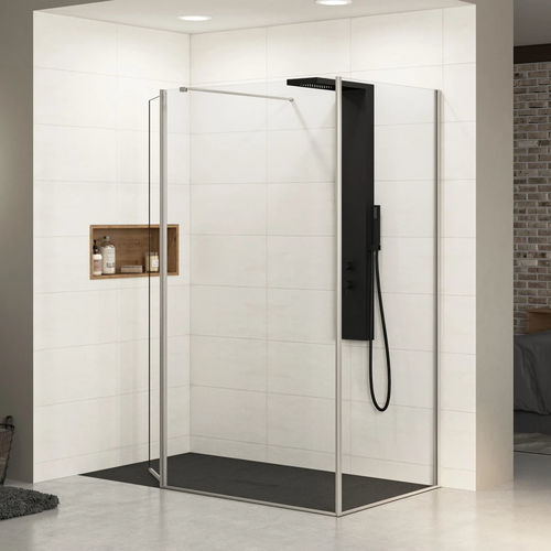Box de banheiro pivotante - Ekinox+  - Kinedo - retangular / frontal / em vidro Securit®