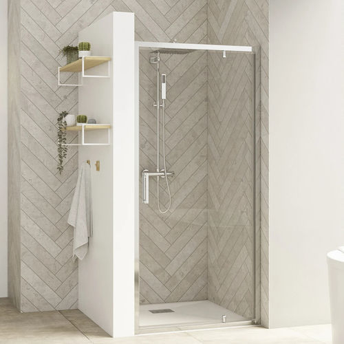 Box de banheiro reversível - Smart Design P - Kinedo - pivotante / retangular / frontal