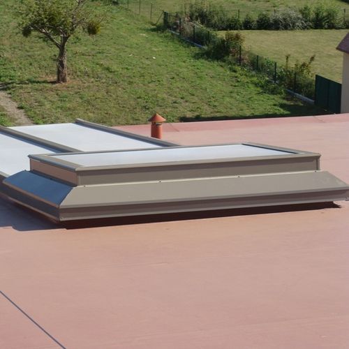 Janela para extração natural de fumaça em alumínio - VENTIBAIE - Adexsi - com exaustor de fumaça e calor / para telhado