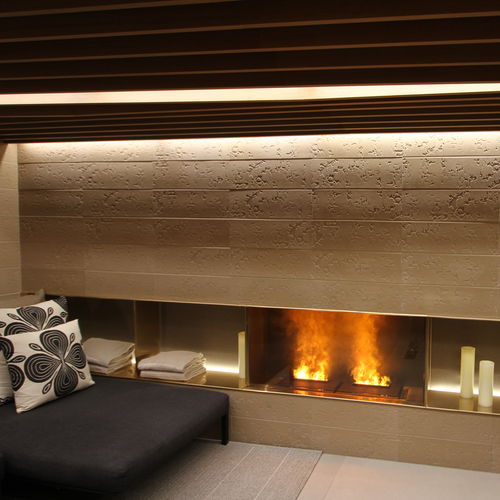 Lareira elétrica - BRACE 40 METAL - MAISONFIRE - integrada / suspensa / apoiada