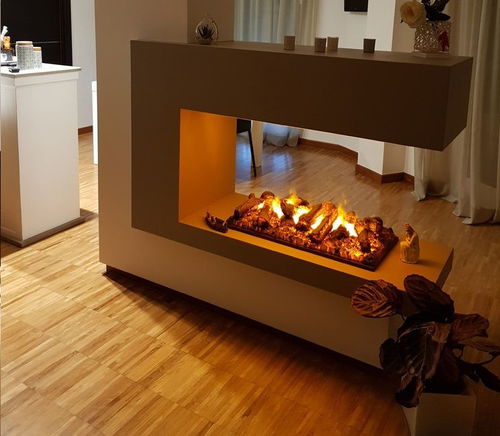 Lareira elétrica - BRACE 50 L STYLE - MAISONFIRE - integrada / suspensa / apoiada
