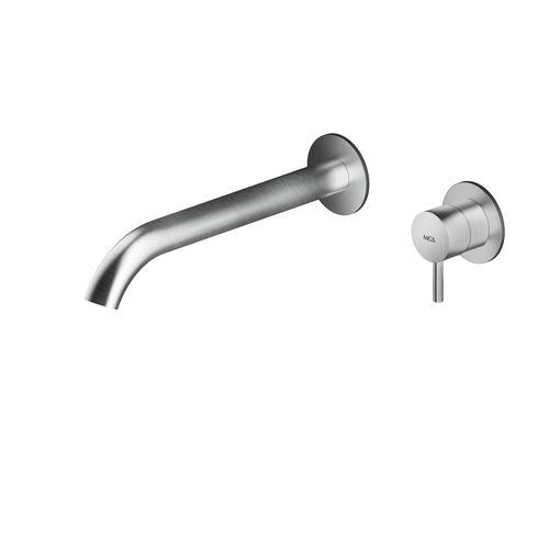 Misturador monocomando para lavatório - MB291 - MGS Progetti - de embutir / em aço inoxidável / para banheiro