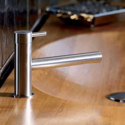 Misturador monocomando para lavatório - MB235 - MGS Progetti - de bancada / em aço inoxidável / para banheiro
