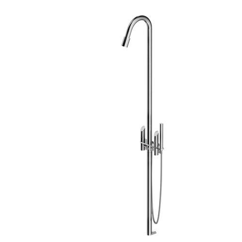 Coluna de banho de parede - CB400 - MGS Progetti - contemporânea / com chuveiro de mão / com trilho