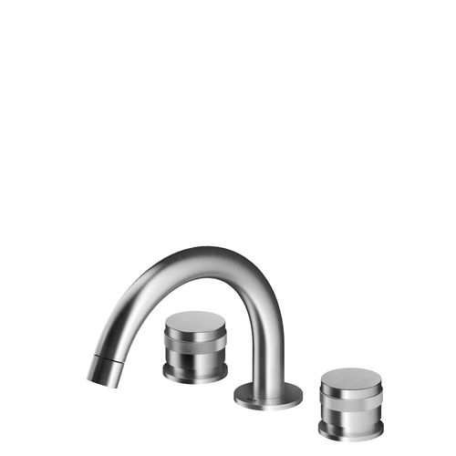 Misturador bicomando para lavatório - MB282 - MGS Progetti - de bancada / em aço inoxidável / para banheiro