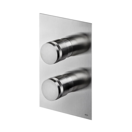 Misturador bicomando para box de banheiro - MB439/MB440 - MGS Progetti - de embutir / termostático / em aço inoxidável