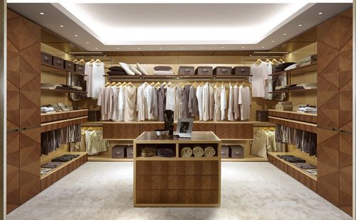 Closet de canto - AR25 DESYO - CARPANELLI - contemporâneo / em madeira / com iluminação embutida