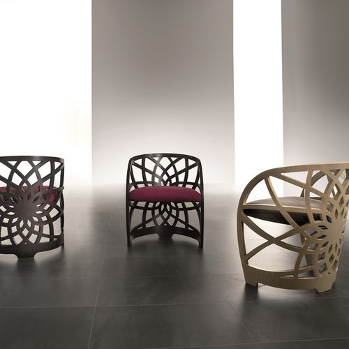 Cadeira contemporânea - SE54 GALILEO - CARPANELLI - para ambiente interno / em tecido / com base em madeira