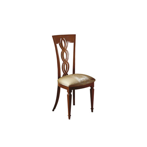 Cadeira de sala de jantar clássica - SE28 TRECCIA  - CARPANELLI - para ambiente interno / em tecido / em nogueira