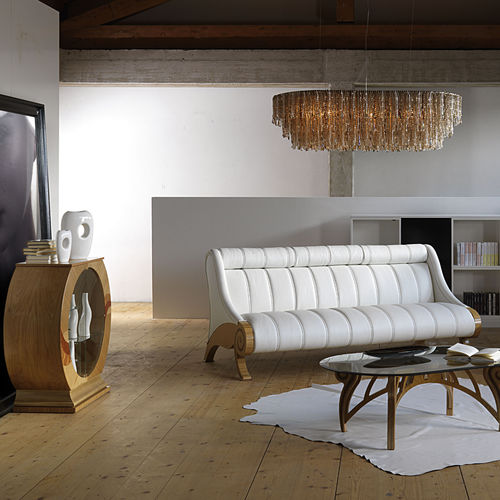 Sofá clássico - DI05 GLAMOUR - CARPANELLI - em tecido / branco / em nogueira
