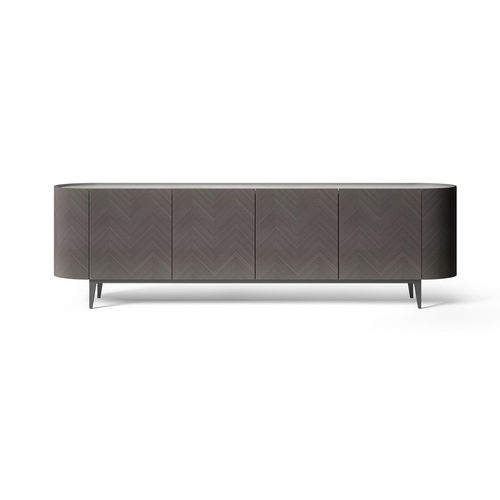 Buffet aparador contemporâneo - CR68 ALFEA DARK TAY - CARPANELLI - com folheado de madeira / em vidro / em mármore