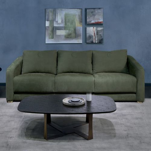 Sofá contemporâneo - DI55F DESYO - CARPANELLI - em tecido / em couro / com almofada removível