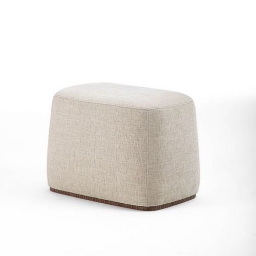 Puff contemporâneo - PO91 ALMA - CARPANELLI - em tecido / em couro / retangular