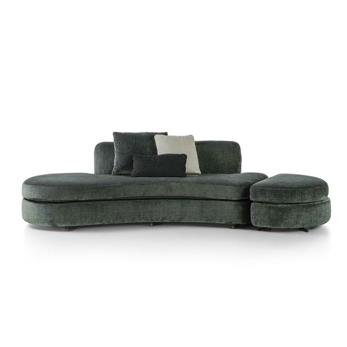 Sofá modular - DI5804 - CARPANELLI - curvo / contemporâneo / em veludo