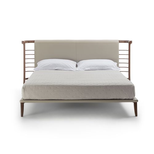 Cama de casal - LE33 DOLFIN - CARPANELLI - contemporânea / com cabeceira estofada / em tecido