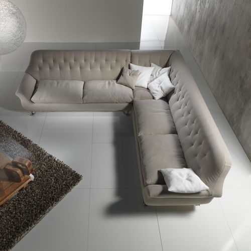 Sofá modular - DI11 CHERUBINO  - CARPANELLI - contemporâneo / em tecido / em couro