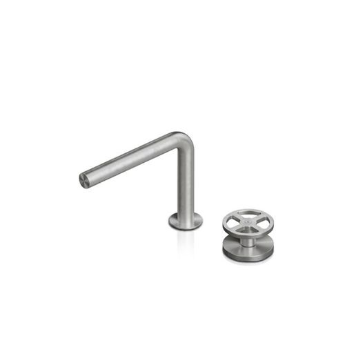 Misturador monocomando para lavatório - QTH-2051 + QDS-0101 - Blu Bathworks - de bancada / em aço inoxidável / para banheiro