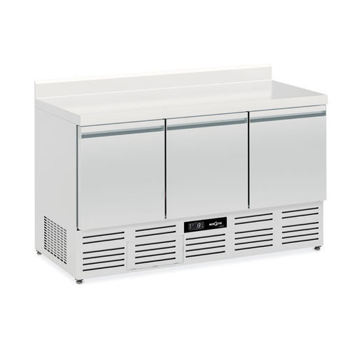 Balcão refrigerado profissional - R2  - Mercatus S.A. - com 3 portas / para laticínios / de frios
