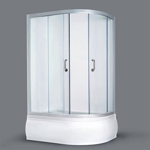 Cabine de banho em vidro - RIVOLI - Awal Bathsystem - com portas de correr / de canto
