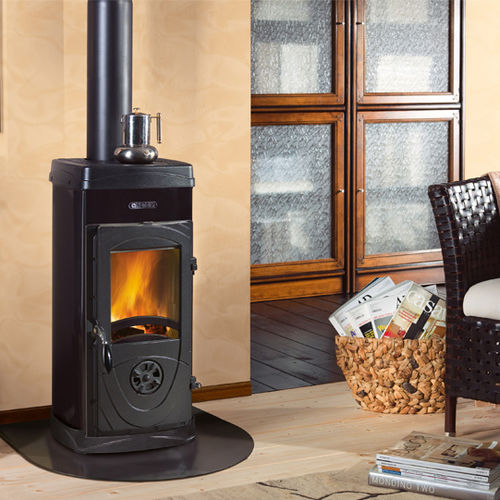 Salamandra a lenha - SUPER JUNIOR - La Nordica-Extraflame - 0–5 kW / contemporânea / em aço