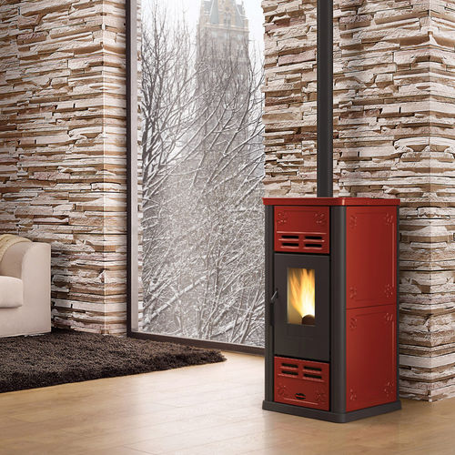 Salamandra a pellets - SERAFINA - La Nordica-Extraflame - 0–5 kW / 5 kW–10 kW / contemporânea
