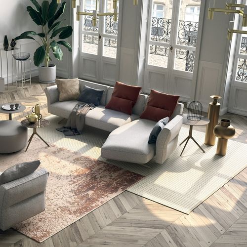 Sofá modular - COSY - ART NOVA - contemporâneo / em tecido / com braços