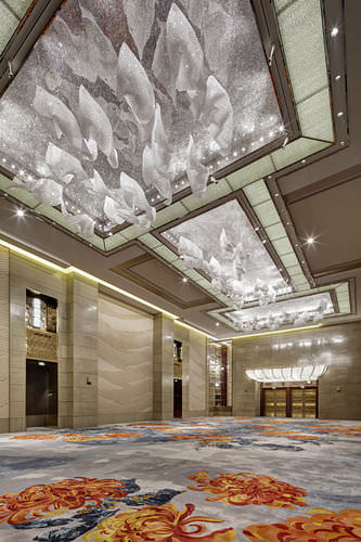 Lustre contemporâneo - TWILL CLOUDS - LASVIT - em cristal / de LED