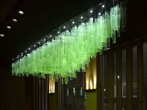 Lustre contemporâneo - BAMBOO FOREST - LASVIT - em vidro / de corrente / de LED
