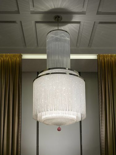 Lustre contemporâneo - LOVING ART DECO - LASVIT - em cristal / para lâmpada incandescente