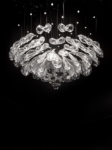 Lustre contemporâneo - ALICE - LASVIT - em vidro soprado / de LED