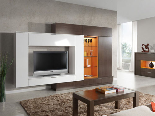 Rack de TV contemporâneo - MILENIUM PLUS 4705 - Baixmoduls - em madeira