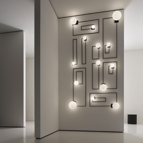 Arandela contemporânea - PERIMETRO DI MULTIPLO - Vesoi - para ambiente interno / em alumínio / em latão