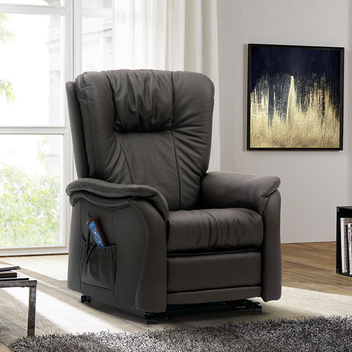Poltrona de descanso contemporânea - SENATOR : 7053 - Himolla Polstermöbel - em couro / reclinável / elétrica