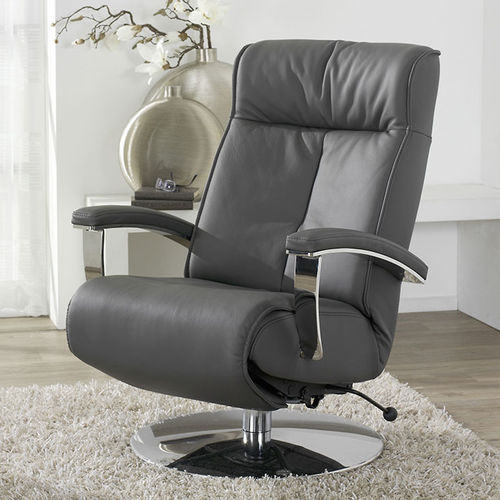 Poltrona de descanso contemporânea - COSYFORM : 7046 - Himolla Polstermöbel - em couro / em aço inoxidável / reclinável