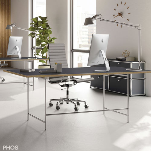 Mesa secretária de piso - KATI-S1-L4178 - PHOS Design GmbH - de 2 lugares / de 2 a 4 lugares / de vários lugares