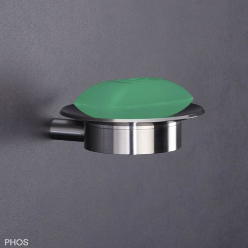 Saboneteira de parede - ATSOL - PHOS Design GmbH - em aço inoxidável escovado / acetinada / polida