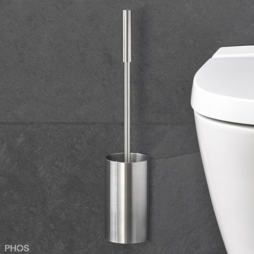 Escova sanitária em aço inoxidável escovado - HWCB - PHOS Design GmbH - de parede / acetinada