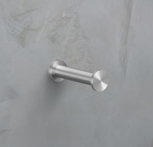Cabide de parede contemporâneo - HSF1-L-R20-B - PHOS Design GmbH - em aço inoxidável escovado / em aço inoxidável polido / individual