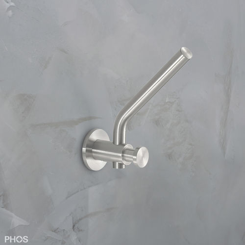 Cabide de parede de design minimalista - PHOS Design GmbH - em aço inoxidável escovado / multi / para vestiário