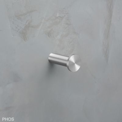 Cabide de parede contemporâneo - HSF1-L-R20-B - PHOS Design GmbH - em aço inoxidável escovado / em aço inoxidável polido / individual