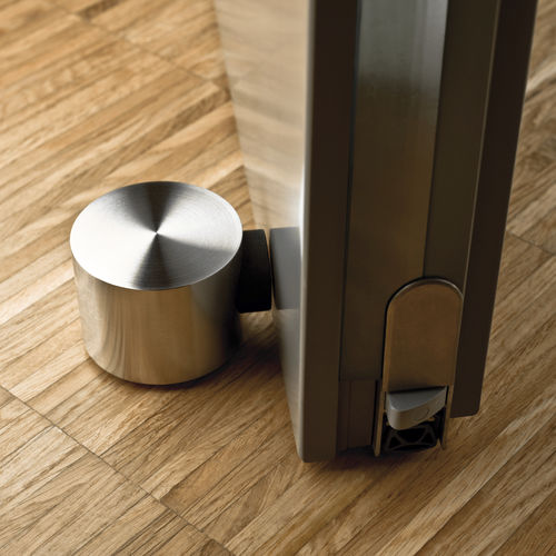 Batedor de porta em borracha - TSB50-40S - PHOS Design GmbH - em aço inoxidável escovado / em Viton® / com amortecedor